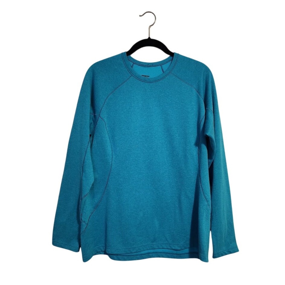 PATAGONIA Capilene 3 Polartec Power Dry Fleece Pullover Teal Campcore Gorpcore L
